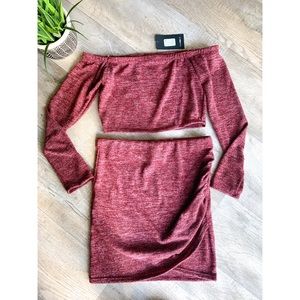 New Off Shoulder Skirt Set